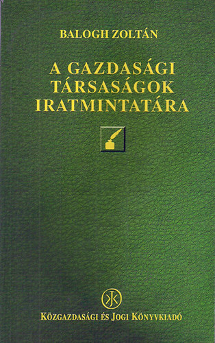 Dr. Balogh Zolt�n - A gazdas�gi t�rsas�gok iratmintat�ra