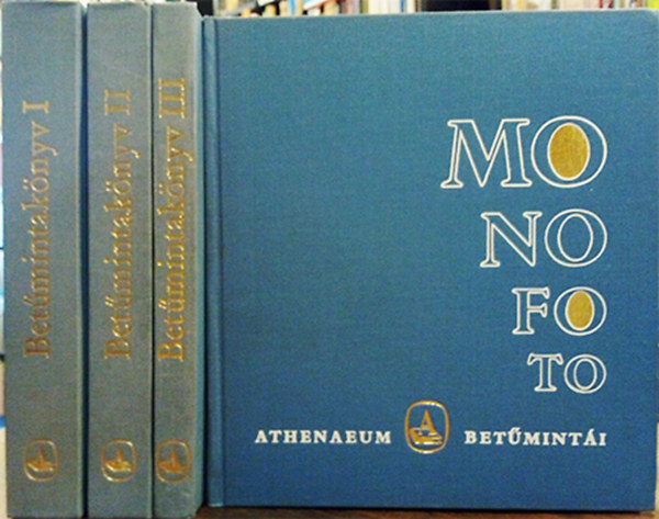 Bet�mintak�nyv I-III. + Monofoto bet�t�pusok