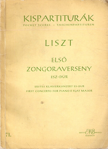 Liszt Ferenc - Kispartiturk - Liszt: Els zongoraverseny (Esz-Dr)