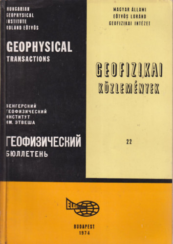 Geofizikai k�zlem�nyek 22. (t�bbnyelv�)