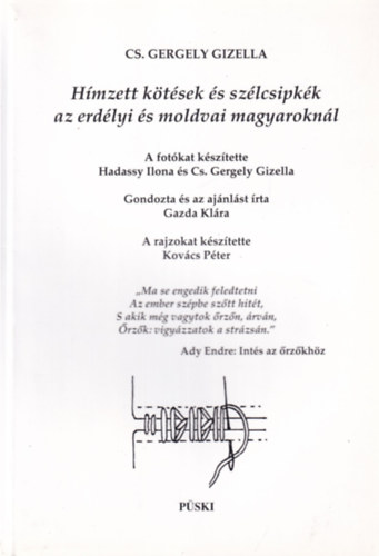 Cs. Gergely Gizella - H�mzett k�t�sek �s sz�lcsipk�k az erd�lyi �s moldvai magyarokn�l