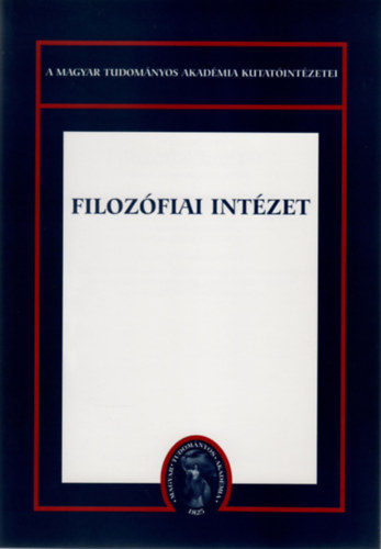 Horvth Pl - Filozfiai Intzet