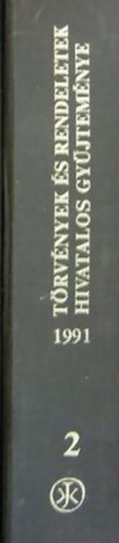 Trvnyek s rendeletek hivatalos gyjtemnye 1991. 2.