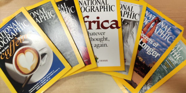 National Geographic 2005 January-February-March-September-October-November-December (7 db szórványszám)