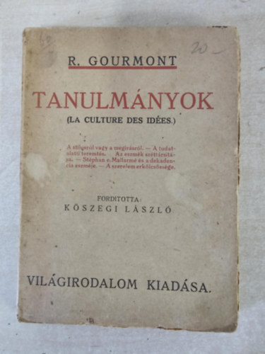 Remy de Gourmont - Tanulm�nyok