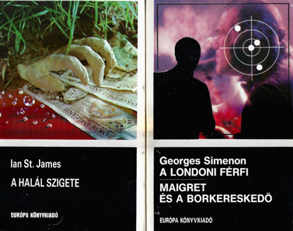 2 db knyv, Ian St. James: A hall szigete, Georges Simenon: Maigret s a borkeresked