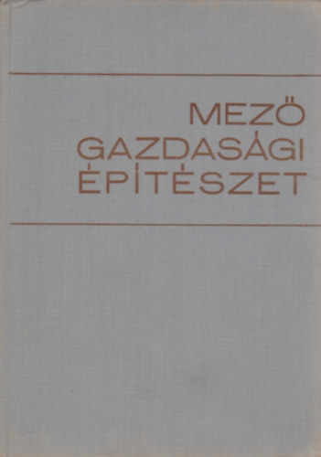 Tomory Lszl - Mezgazdasgi ptszet