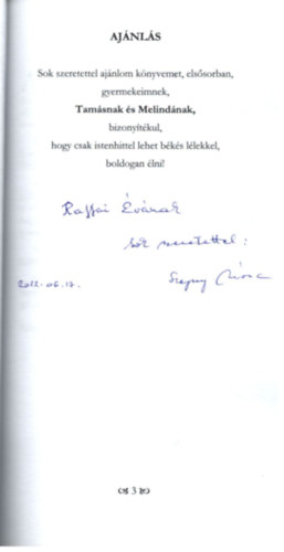 Szepsy Eleon�ra - Hitem szerint (Dedik�lt)