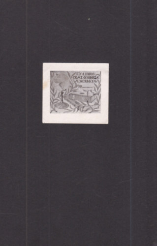 Ex Libris - Comt. Dyonisia Wenckheim (eredeti nyomat)