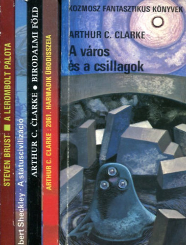 Steven Brust - Arthur C. Clark - Robert Sheckley - 5 db Fantasy kötet