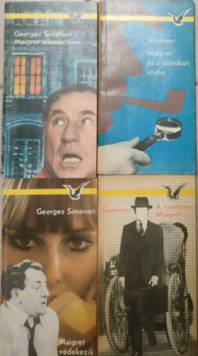 Georges Simenon - Maigret v�dekezik + A t�relmes Maigret + Maigret alb�rletben + Maigret �s a szombati kliens (4db)