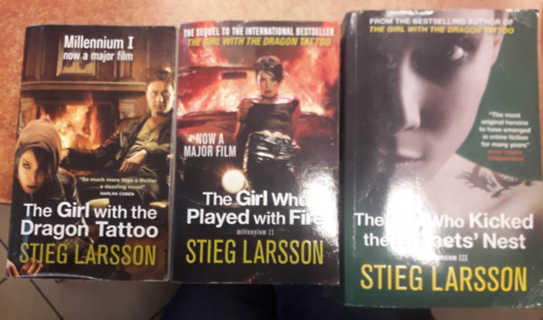 Stieg Larsson - Millennium Trilogy  - The Girl with the Dragon Tattoo - The Girl Who Played with Fire - The Girl Who Kicked the Hornets' Nest