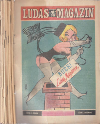 Tabi L�szl�  (f�szerk.) - Ludas magazin 1970/1-12. (teljes �vfolyam, lapsz�monk�nt)