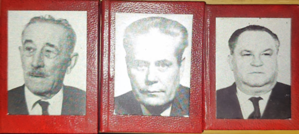 3db életrajzi minikönyv - Zgyerka János (1903-1982); Simon Antal (1920-1982); Pothornik József
