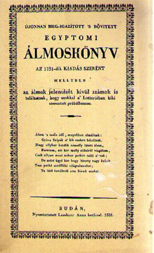 ismeretlen - Egyptomi lmosknyv (reprint)