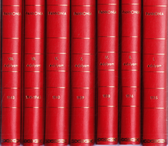 Koltay-Kastner Jen�  (szerk.) - Pannonia I.- VIII. �vfolyam