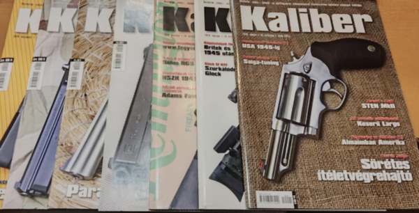 Kalmr Zoltn - 7 db Kaliber (nvdelmi, vadsz-, katonai s sportfegyverek szaklapja), szrvnyszmok (Lapszmok a termklapon)(Direx Media Kft.)