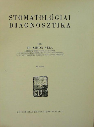 Dr. Simon Bla - Stomatolgiai diagnosztika