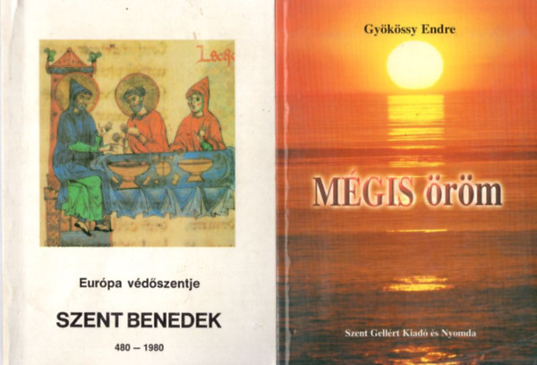 Paul Roth, Gykssy Endre, Blazovich goston Bajtai Zsigmond - 4 db vallsi knyv: Eurpa vdszentje  Szent Benedek 480-1980 + Mgis rm + Istennel mindig beszlhetnk + Aki hisz, dvzl