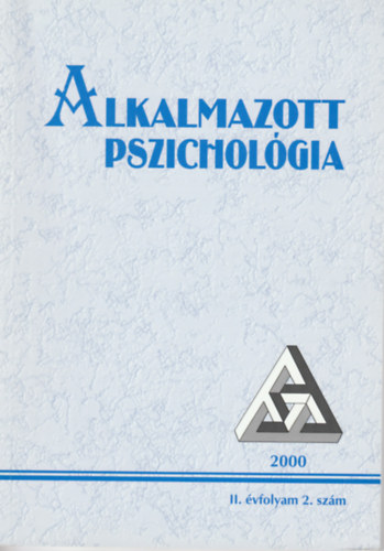 Alkalmazott pszichológia II. évfolyam 2. szám