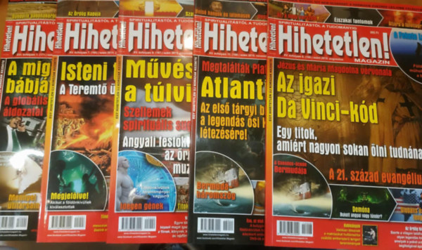 J�v�vil�g Alap�tv�ny - 5 db Hihetetlen! Magazin (sz�rv�nysz�mok, lapsz�mok a term�klapon)