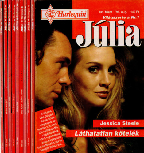 Charlotte Lamb, Carole Mortimer, Shannon Waverly Betty Neels - 10 db Jlia magazin 131-140. fzet. Lthatatlan ktelk-Lemeztelentve-Nem homokvr-Micsoda ksrts !-Nyiss ajtt a szerelemnek!-Vadmacska-Nincs gyerekszobm-Kegyetlenl szp-Akrki voltl-Mit parancsol-uram?