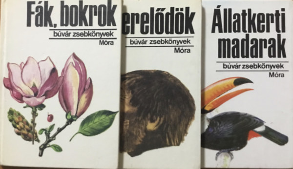 llatkerti madarak + embereldk + fk, bokrok (bvr zsebknyvek) 3 ktet