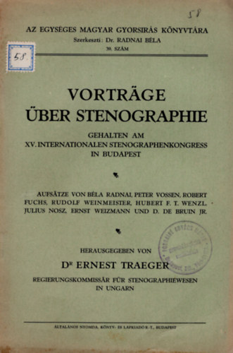 Vortrage �ber stenographie