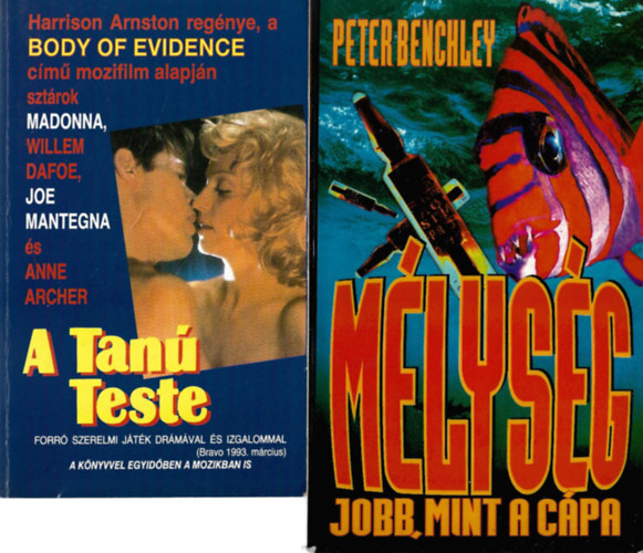 2 db knyv, Harrison Arnston: A tan teste, Peter Benchley: Mlysg