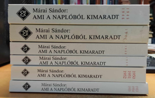 Mrai Sndor - 6 db Mrai Sndor: 1945-1946 + 1947 + 1948 + 1949 + 1950-1951-1952 + 1953-1954-1955 (1945-1955)