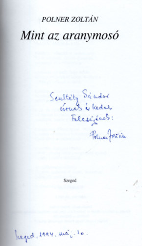 Polner Zolt�n - Mint az aranymos�