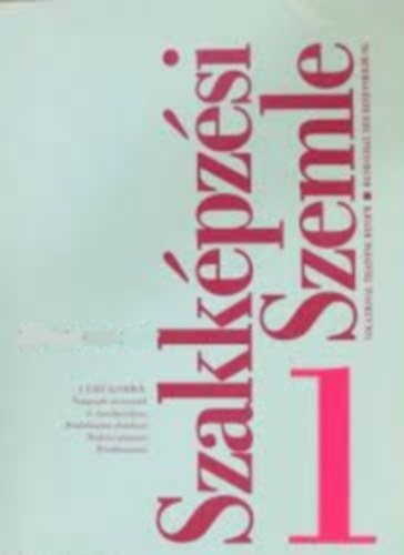 Parczain Kornyi Margit - Szakkpzsi szemle XV. vfolyam 1999/1