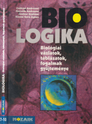 Cs�k�si-Horv�th-J�mbor-Kissn� - Biologika (Biol�giai v�zlatok, t�bl�zatok, fogalmak gy�jtem�nye)