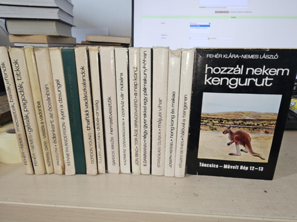 Norman Carr, Passuth László, Kenneth Anderson, Jörgen Bitsch, Gordon Young, Tuulikki Jantunen, Gárdos Miklós, Kazimierz Dziewanowski, Jon Bing Fehér Klára-Nemes László - Tor Age Bringsvaerd, - 16 db az Útikalandok sorozatból, KÖNYVMENTŐ AJÁNLAT: Mecsetek, basák, efendik+ Gésák, pagodák, titkok+ Vissza a vadonba+ Édenkert az óceánban+ Ilyen a dzsungel+ Jivaro indiánok+ Thaiföldi vadászkalandok+ Dióbél-ország+ Nemzetvesztő