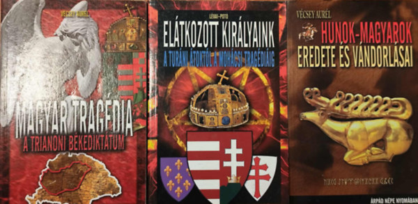 Lévai-Potó, Vécsey Aurél - 3 db történelmi kötet a Vagabund kiadótól