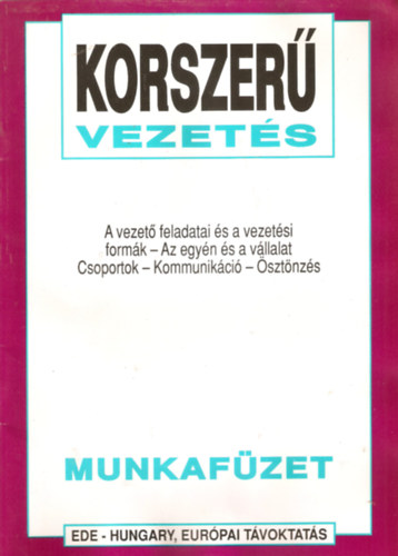 Korszer vezets munkafzet