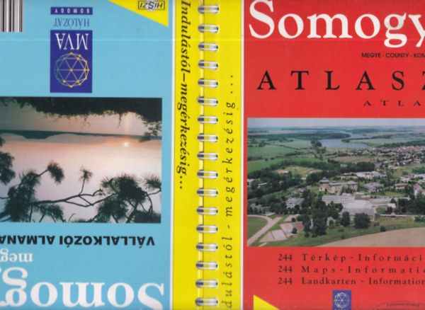 Somogy Megye Atlasz (1: 12500, 1: 20.000), Somogy megyei vllalkozi almanach 1998. (ktoldalas ktet)