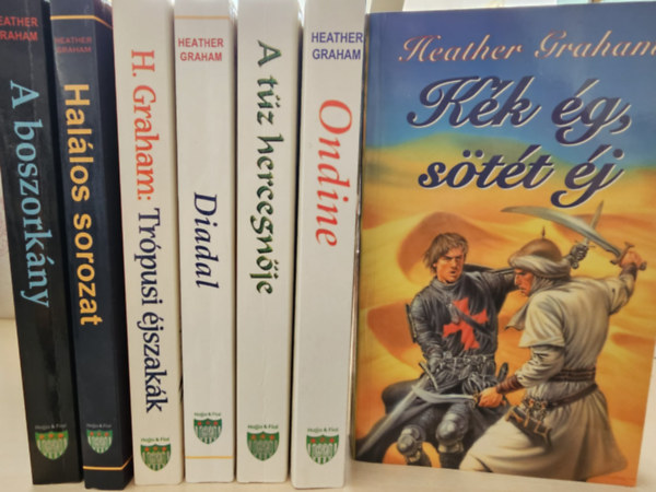 Heather Graham - 7db Heather Graham, K�NYVMENT� AJ�NLAT: A boszork�ny - Hal�los sorozat - Tr�pusi �jszak�k - Diadal - A t�z hercegn�je - Ondine - K�k �g, s�t�t �j