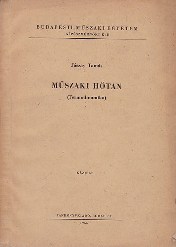 Jszay Tams - Mszaki htan (Termodinamika)