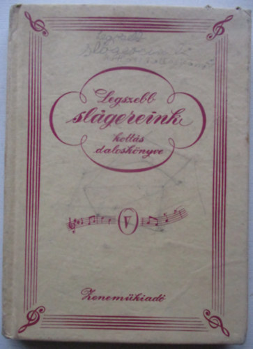 G�bor �va - Legszebb sl�gereink kott�s dalosk�nyve V.