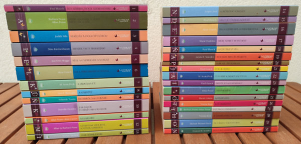 Barbara Pease, Allan Pease, Judith Sills, Mira Kirshenbaum, Jan-Uwe Rogge, Alon Gratch, M. Scott Peck, Leo F. Buscaglia, Vekerdy Tamás, Harville Hendrix, Alan Garner, Shirley Trickett, Je Paul Hauck - Lélekbúvár könyvek sorozat 1-30.
