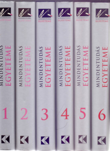 Hitseker M�ria-Szil�gyi Zsuzsa  (szerk.) - Mindentud�s Egyeteme 1-6. (Teljes sorozat)
