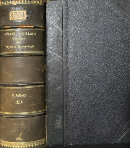 Dr. Otto Lummer - Muller - Pouillets Lehrbuch Der Physik Und Meteorologie in Drei Banden