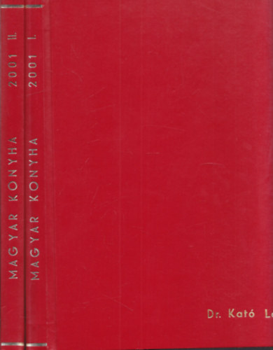 Gulay István - Magyar Konyha 2001/1-12. (két kötetbe kötve, teljes évfolyam)