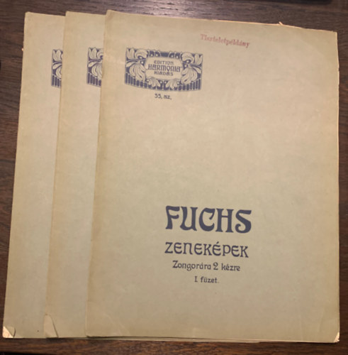 Fuchs Emil - Zenek�pek Zongor�ra 2 k�zre I-III. f�zet