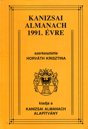 Horv�th Krisztina - Kanizsai almanach 1991. �vre