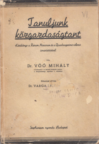 V�� Mih�ly - Tanuljunk k�zgazdas�gtant