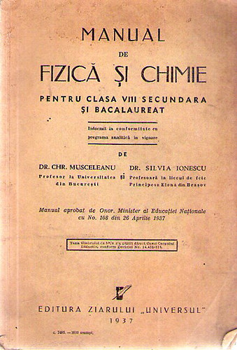 Manual de Fizica si Chimie - Pentru Clasa VIII Secundara si Bacalaureat