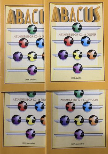 Abacus - matematikai lapok 10-14 éveseknek (2011. 10,12, 2012. 04, 2017. 12.) (4 kötet)
