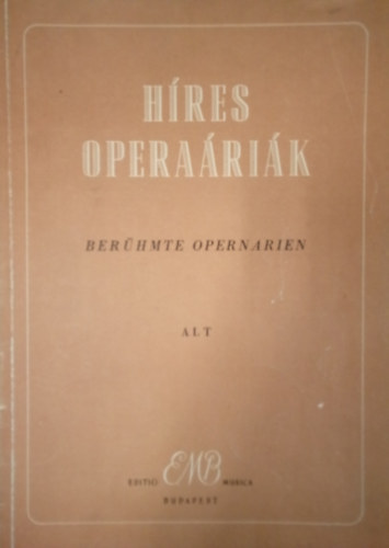 �ssze�ll�totta Varga P�l - H�res opera�ri�k -alt hangra zongorak�s�rettel-  Ber�hmte opernarien